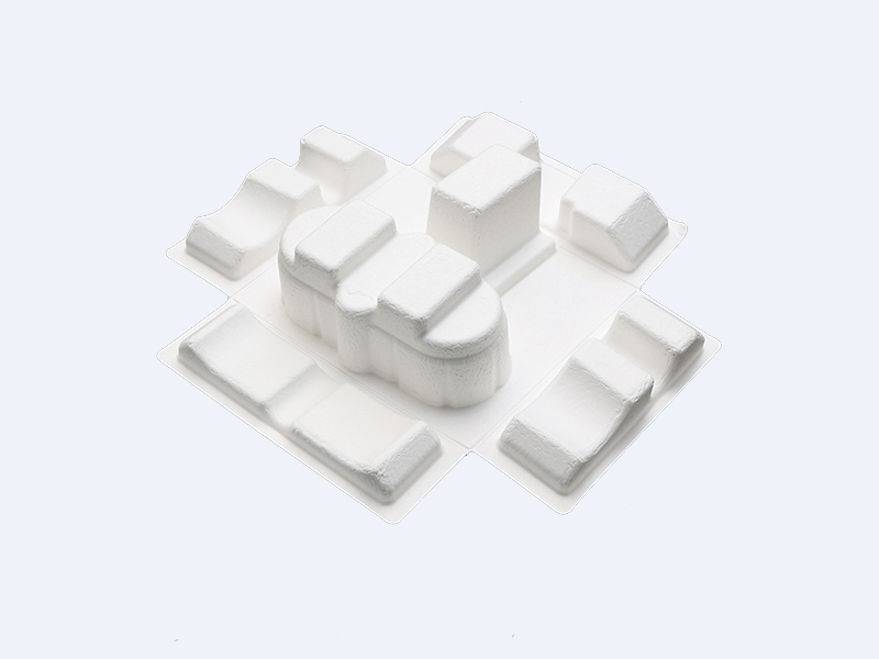 玩具白色甘蔗漿壓紙托內托定制