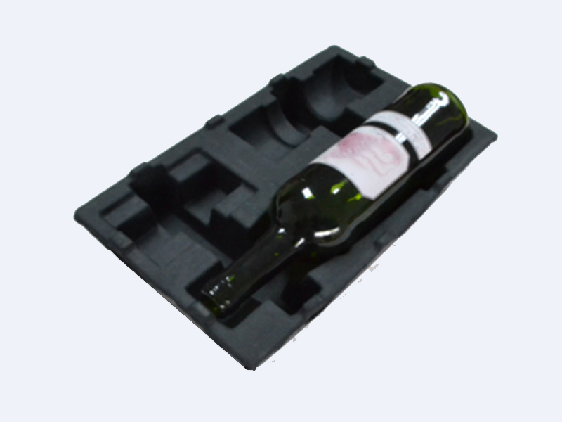 酒紙托黑色濕壓包裝紙漿模塑