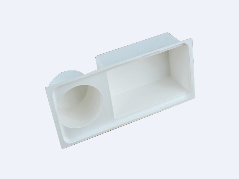 保濕霜白色濕壓精品紙托紙漿模塑定制