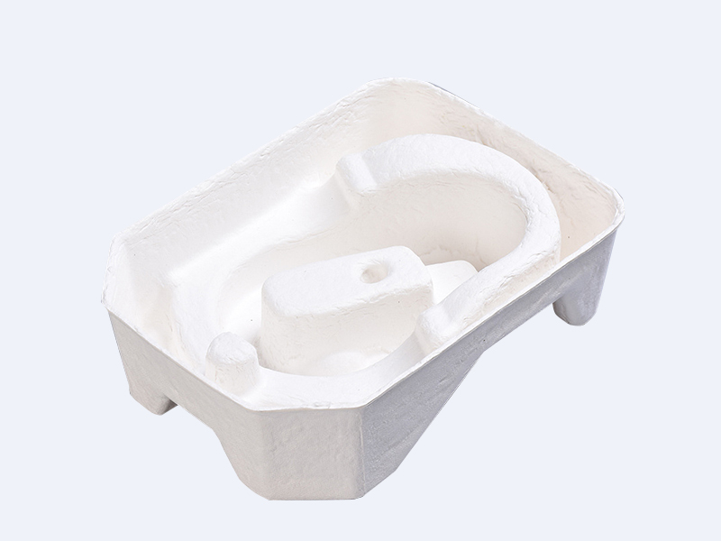 護(hù)膚品白色濕壓甘蔗漿可降解環(huán)保包裝內(nèi)托