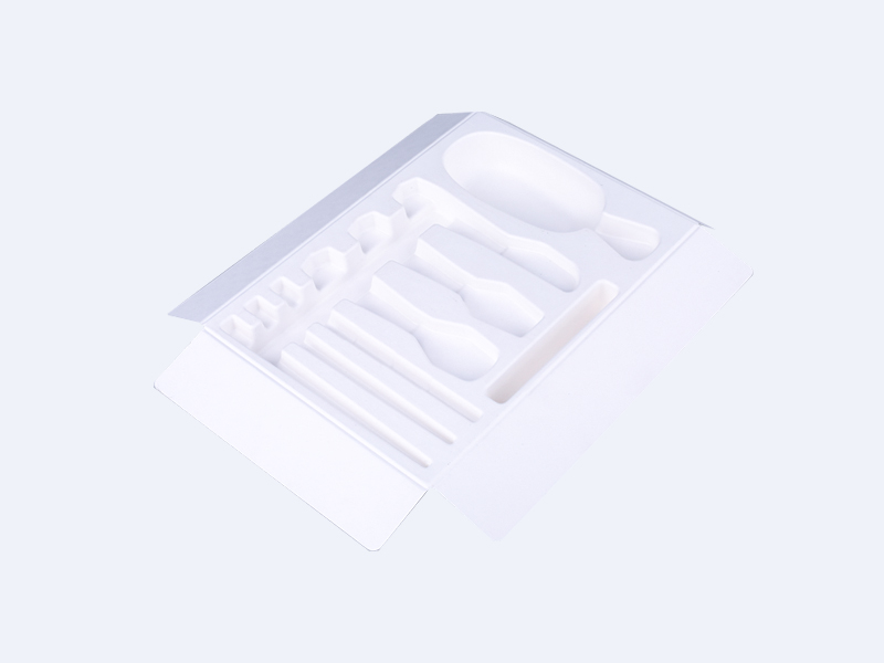 護(hù)膚品白色濕壓紙托紙塑內(nèi)托包裝