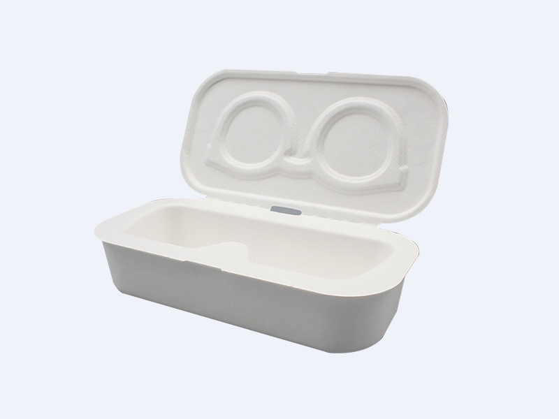 眼鏡盒白色濕壓紙托包裝盒